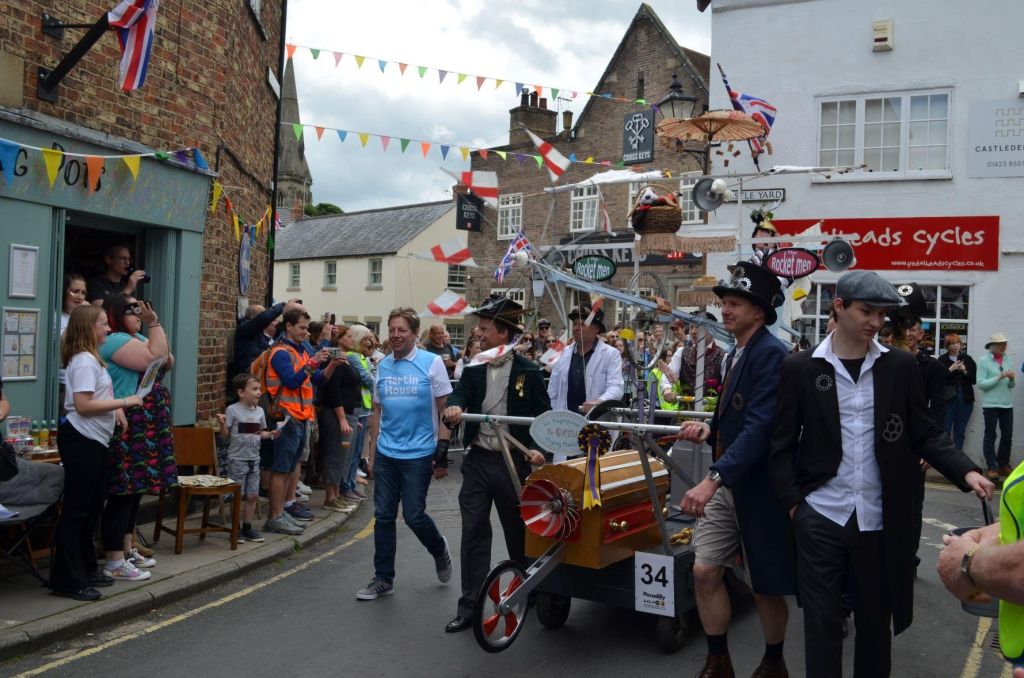All the Fun of the Best Dressed Bed Contest Knaresborough Bed Race